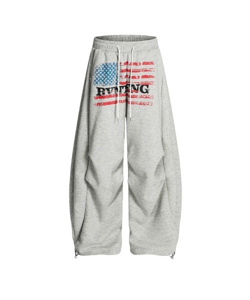 mushwear(マッシュウェア)の「USAフラッグ ロゴ バギースウェットパンツ(スウェットパンツ・メンズ・グレー/ブラック・SMALL/MEDIUM/LARGE/X-LARGE)」の5枚目の写真