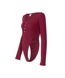 Anothera | ハイレグボディスーツ_ワイン(Tシャツ/カットソー)