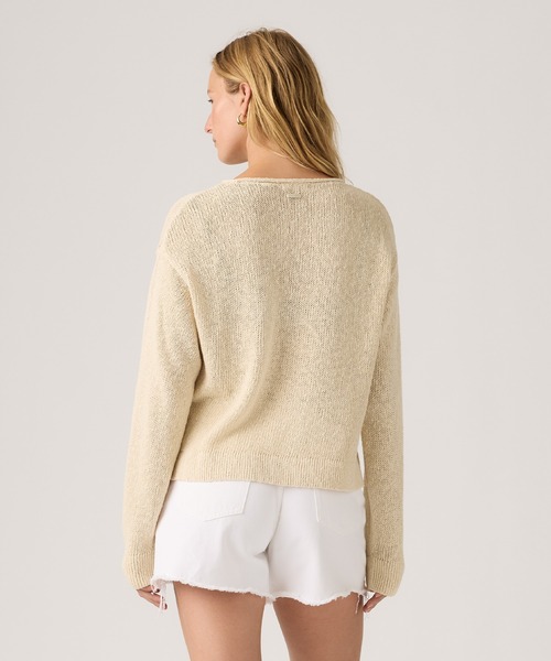 Levi's(リーバイス)の「Levi's/リーバイス LAETITIA ブークレプルオーバー(ニット/セーター・レディース・ホワイト・M/S/XS)」の2枚目の写真