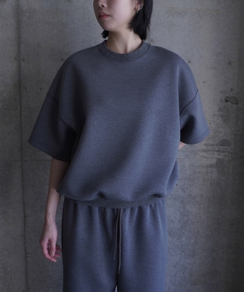 G.V.G.V.(ジーヴィージーヴィー)の「SWEAT H/S TOP(スウェット・レディース・ブラック/ダークグレー・S/L)」の2枚目の写真