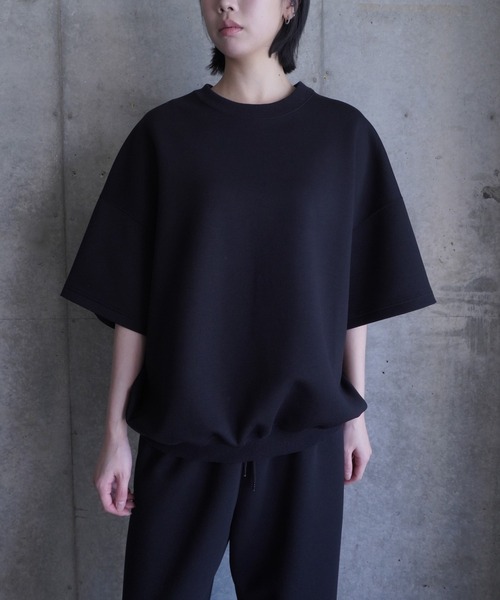 G.V.G.V.(ジーヴィージーヴィー)の「SWEAT H/S TOP(スウェット・レディース・ブラック/ダークグレー・S/L)」の3枚目の写真