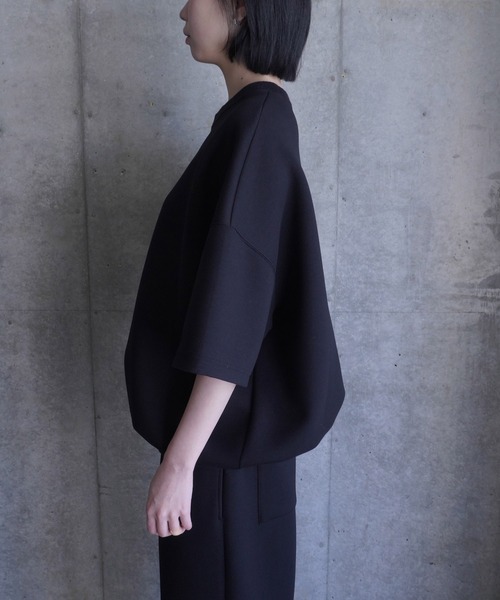 G.V.G.V.(ジーヴィージーヴィー)の「SWEAT H/S TOP(スウェット・レディース・ブラック/ダークグレー・S/L)」の4枚目の写真