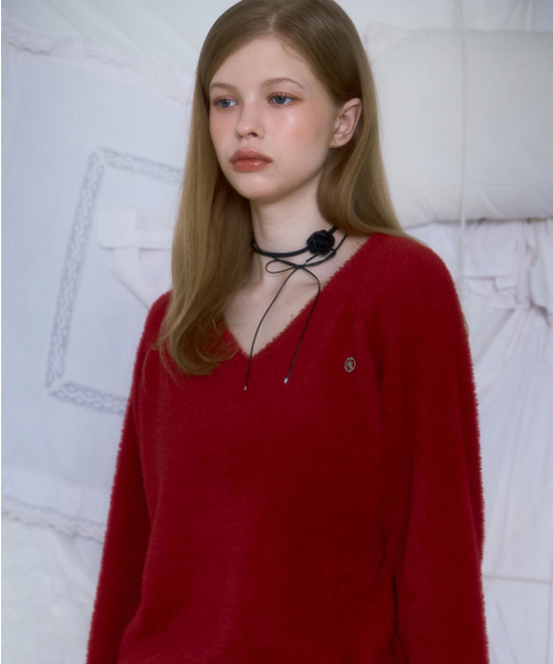 ROSEFRANTZ（ロゼフランツ）の「Fur V-neck Knit [Red]（ニット/セーター・レディース・その他・ONE SIZE）」の17枚目の写真