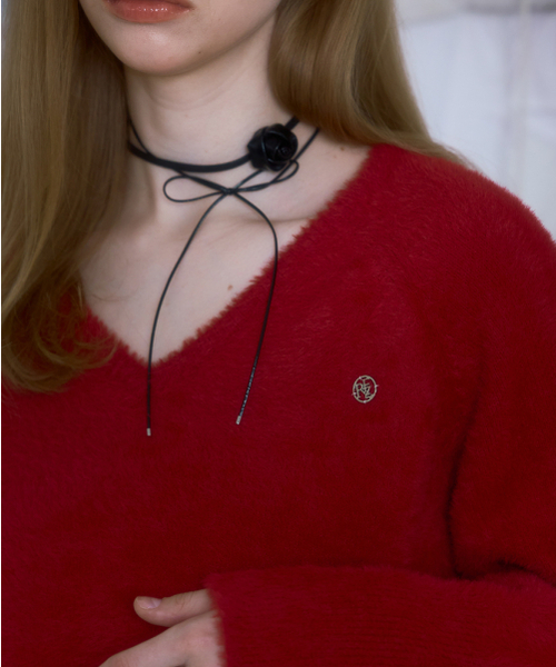 ROSEFRANTZ（ロゼフランツ）の「Fur V-neck Knit [Red]（ニット/セーター・レディース・その他・ONE SIZE）」の18枚目の写真