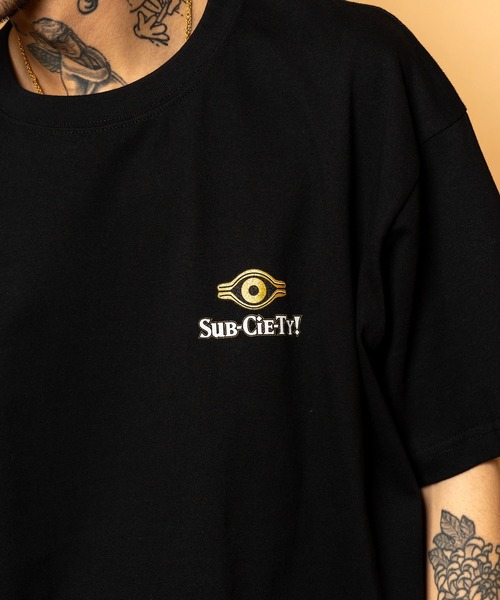 Subciety(サブサエティ)の「Millennium tee(Tシャツ/カットソー・メンズ・ブラック/ホワイト・SMALL/MEDIUM/LARGE/X-LARGE/XX-LARGE)」の2枚目の写真