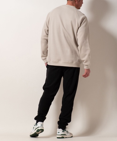 BAYBLO（ベイブロ）の「(SA) コールフリース 無地 テーパードパンツ（スウェットパンツ・メンズ・ネイビー/ブラック/グレー/チャコールグレー・M/L/LL）」の9枚目の写真