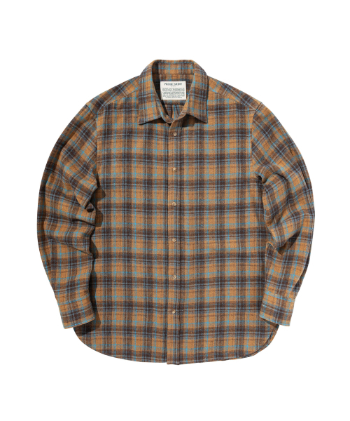 PRODESHIRT(プロデシャツ)の「ヴィンテージチェックフランネルシャツ(マッドブルー)(シャツ/ブラウス・メンズ・その他・M/L/XL)」の2枚目の写真