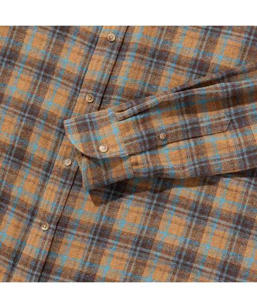 PRODESHIRT(プロデシャツ)の「ヴィンテージチェックフランネルシャツ(マッドブルー)(シャツ/ブラウス・メンズ・その他・M/L/XL)」の5枚目の写真