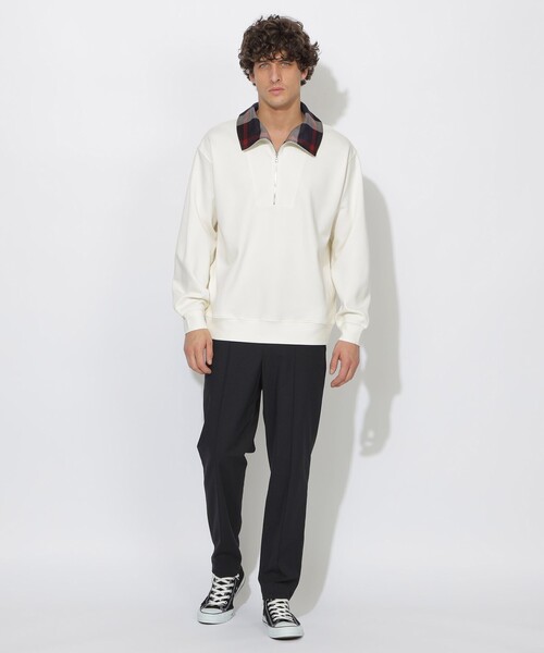 CB CRESTBRIDGE(シービークレストブリッジ)の「クレストブリッジチェックハーフジッププルオーバー(Tシャツ/カットソー・レディース・ブラック/ブルー/オフホワイト・3/1/2)」の19枚目の写真