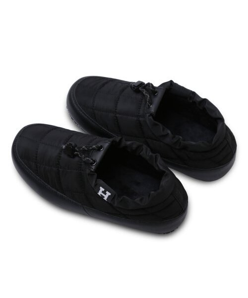 HARVARD SHOES（ハーバードシューズ）の「コンラッド 男女共用 パディングスリッポン ファー裏地 ブラック（スリッポン・レディース・その他・L/M/S/XL）」の4枚目の写真