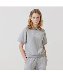 ADAUL（アダウル）の「エンドレタリングハーフスウェットシャツ - グレー（スウェット）」