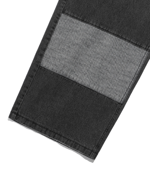 NICE GHOST CLUB（ナイスゴーストクラブ）の「PANEL STITCH JEANS_BLACK(NG2EFUD113A)（デニムパンツ・レディース・ブラック・S/M/L）」の5枚目の写真