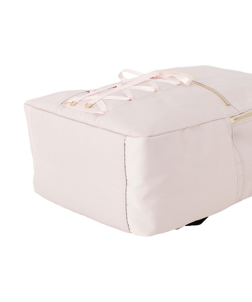 Maison de FLEUR（メゾンドフルール）の「撥水加工レースアップリボンリュック（バックパック/リュック・レディース・ピンク系その他/ブラック・FREE）」の17枚目の写真