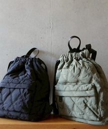 バックパック/リュック（ブラック/黒色系・キルティング）ファッション