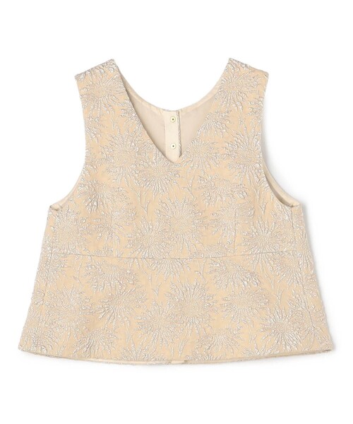 TOMORROWLAND collection(トゥモローランドコレクション)の「ソリアビーストレッチ フロンタブルジレ(ベスト・レディース・ライトベージュ・36)」の1枚目の写真