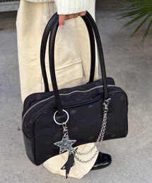 CIAOPANIC TYPY | 【UNISEX】星チャーム付きアソート柄ボストンBAG(トートバッグ)