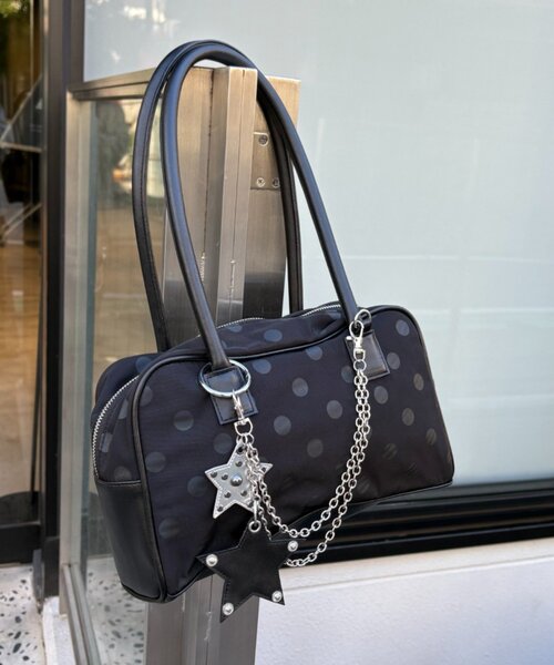 CIAOPANIC TYPY(チャオパニックティピー)の「【UNISEX】星チャーム付きアソート柄ボストンBAG(トートバッグ・レディース・ブラック/ブルー/レッド・ONE SIZE)」の15枚目の写真