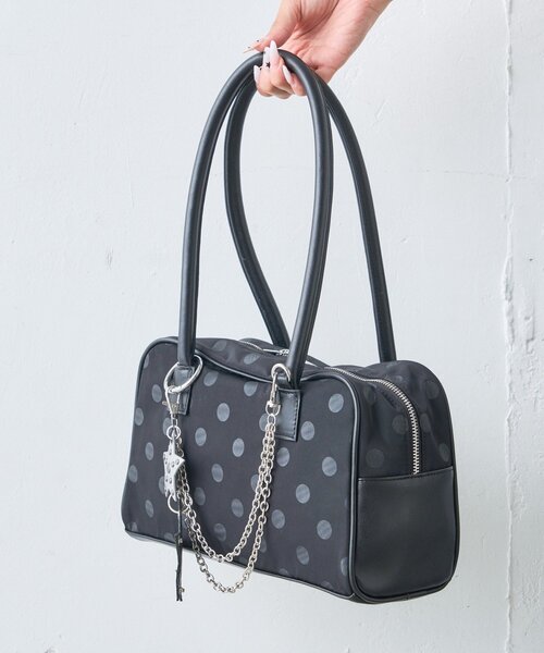 CIAOPANIC TYPY(チャオパニックティピー)の「【UNISEX】星チャーム付きアソート柄ボストンBAG(トートバッグ・レディース・ブラック/ブルー/レッド・ONE SIZE)」の18枚目の写真