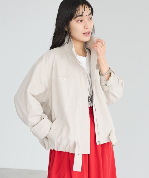 CRAFT STANDARD BOUTIQUE（クラフトスタンダードブティック）の「ジップアップミリタリージャケット（ブルゾン・レディース・ベージュ/ホワイト系その他2・FREE）」の9枚目の写真