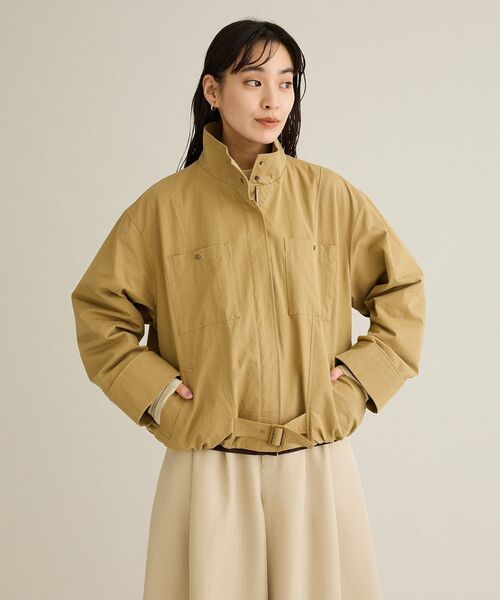 CRAFT STANDARD BOUTIQUE（クラフトスタンダードブティック）の「ジップアップミリタリージャケット（ブルゾン・レディース・ベージュ/ホワイト系その他2・FREE）」の21枚目の写真