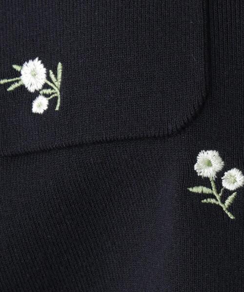 N.(N. Natural Beauty Basic)(エヌエヌナチュラルビューティーベーシック)の「フラワー刺繍ポケットカーデ(カーディガン/ボレロ・レディース・ホワイト系その他/ブラック系その他・フリ-)」の11枚目の写真