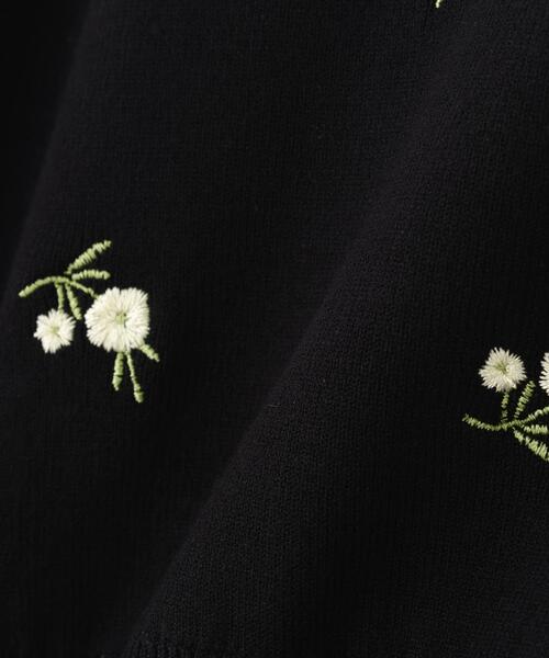 N.(N. Natural Beauty Basic)(エヌエヌナチュラルビューティーベーシック)の「フラワー刺繍ポケットカーデ(カーディガン/ボレロ・レディース・ホワイト系その他/ブラック系その他・フリ-)」の12枚目の写真