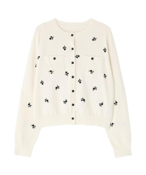 N.(N. Natural Beauty Basic)(エヌエヌナチュラルビューティーベーシック)の「フラワー刺繍ポケットカーデ(カーディガン/ボレロ・レディース・ホワイト系その他/ブラック系その他・フリ-)」の13枚目の写真