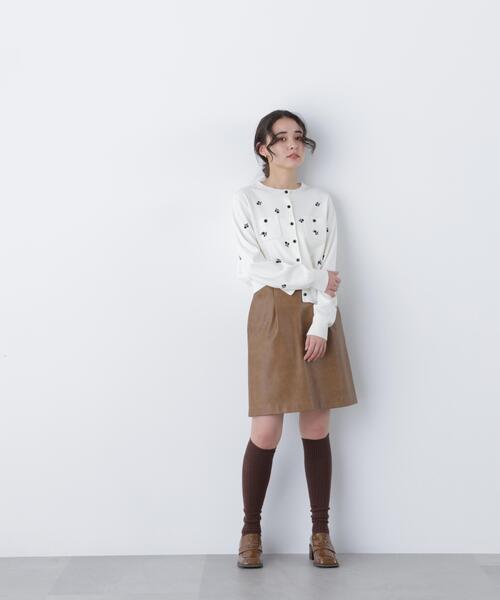 N.(N. Natural Beauty Basic)(エヌエヌナチュラルビューティーベーシック)の「フラワー刺繍ポケットカーデ(カーディガン/ボレロ・レディース・ホワイト系その他/ブラック系その他・フリ-)」の14枚目の写真