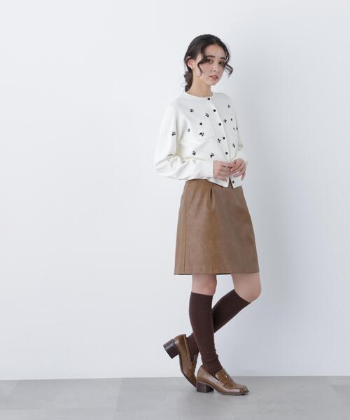 N.(N. Natural Beauty Basic)(エヌエヌナチュラルビューティーベーシック)の「フラワー刺繍ポケットカーデ(カーディガン/ボレロ・レディース・ホワイト系その他/ブラック系その他・フリ-)」の16枚目の写真