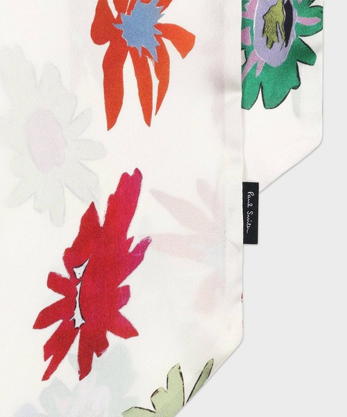 Paul Smith(ポールスミス)の「ウィメンズ プリント ナロースカーフ / 165637 NSC(ストール/ショール・レディース・マルチ/ブルー/キナリ・FREE)」の11枚目の写真