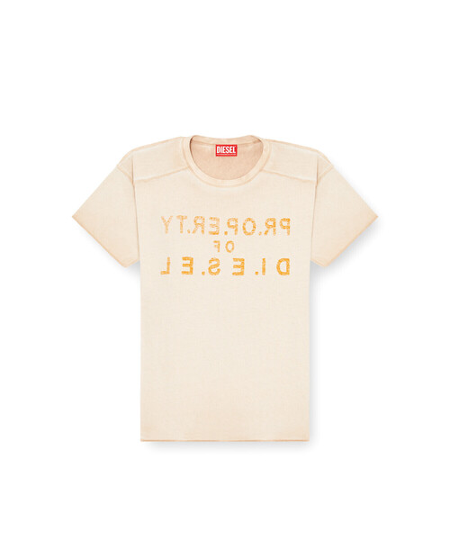 DIESEL(ディーゼル)の「ウィメンズ Tシャツ T-ILY(Tシャツ/カットソー・レディース・グレー系その他/ライトピンク・LARGE/SMALL/MEDIUM/X-SMALL)」の6枚目の写真