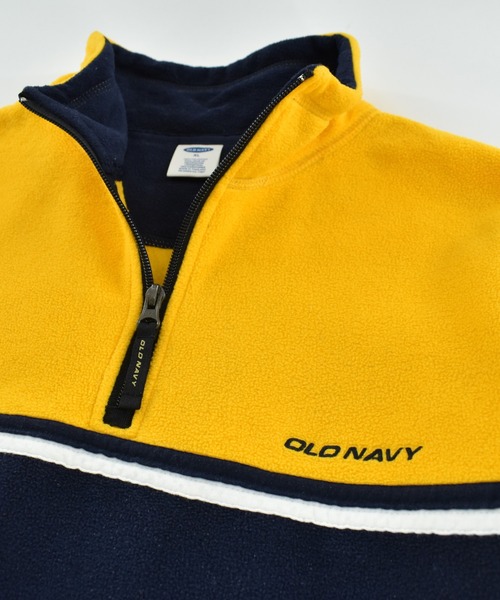 OLD NAVY(オールドネイビー)の「【USED】00’ OLDNAVY ハーフジップ フリースプルオーバー(ニット/セーター・メンズ・ネイビー・X-LARGE)」の2枚目の写真