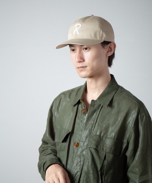 RACAL（ラカル）の「"R" Logo Felt Patch B.B. Cap / RフェルトロゴワッペンB.B.キャップ（キャップ・メンズ・ブラック/ブラック×ホワイト/ベージュ/ネイビー・FREE）」の3枚目の写真