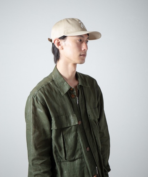 RACAL（ラカル）の「"R" Logo Felt Patch B.B. Cap / RフェルトロゴワッペンB.B.キャップ（キャップ・メンズ・ブラック/ブラック×ホワイト/ベージュ/ネイビー・FREE）」の21枚目の写真