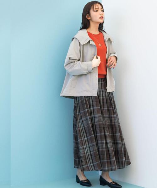 grove(グローブ)の「【貴島明日香さん着用】【撥水】きれいめに着こなせるマウンテンパーカ(ブルゾン・レディース・グレー/ネイビー/ブルー系その他/オフホワイト/ベージュ系7・03/02/05/04/01)」の21枚目の写真