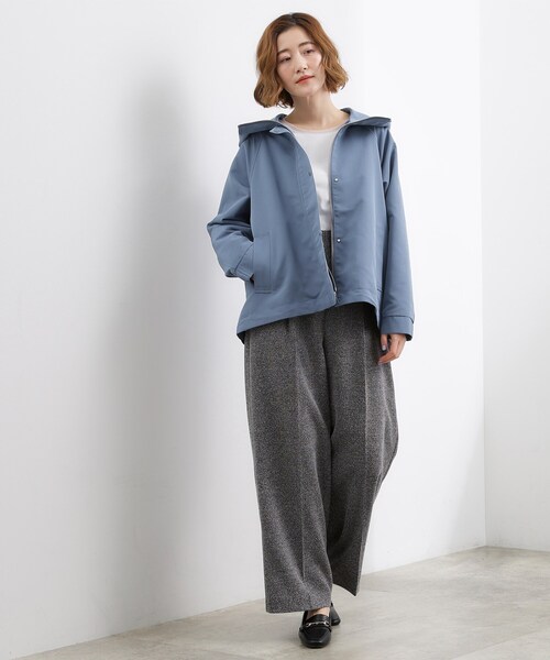 grove（グローブ）の「【貴島明日香さん着用】【撥水】きれいめに着こなせるマウンテンパーカ（ブルゾン・レディース・グレー/ネイビー/ブルー系その他/オフホワイト/ベージュ系7・03/02/05/04/01）」の21枚目の写真