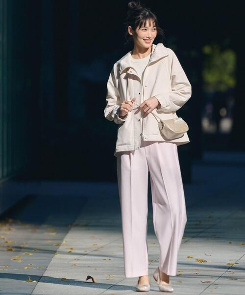 grove(グローブ)の「【貴島明日香さん着用】【撥水】きれいめに着こなせるマウンテンパーカ(ブルゾン・レディース・グレー/ネイビー/ブルー系その他/オフホワイト/ベージュ系7・03/02/05/04/01)」の8枚目の写真