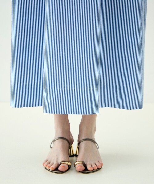 MACPHEE（マカフィー）の「【WEB先行予約】コットンタイプライター ジップワンピース（シャツワンピース・レディース・ブルー系その他2/ホワイト・36）」の10枚目の写真