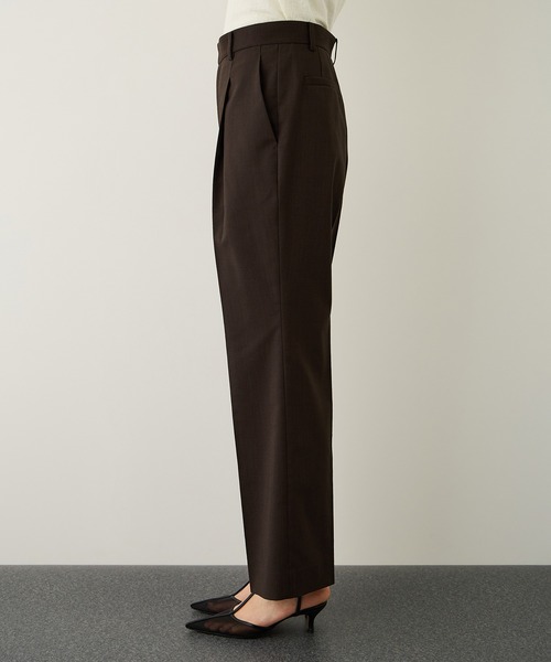 ROPE'(ロペ)の「リネンライクセミフレアパンツ/イージーケア・セットアップ対応(その他パンツ・レディース・ダークブラウン/ベージュ・38/36/40)」の15枚目の写真
