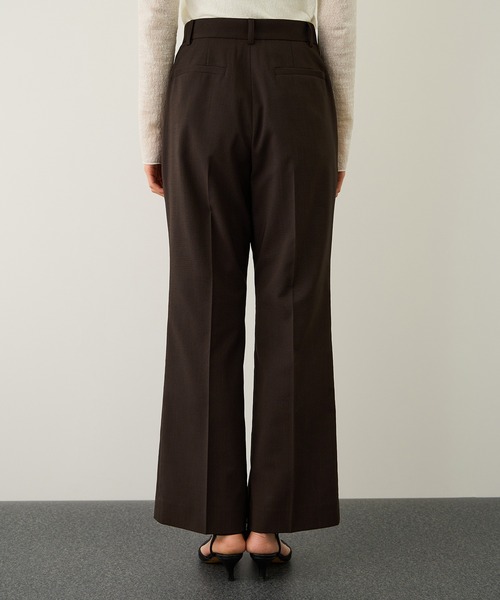 ROPE'(ロペ)の「リネンライクセミフレアパンツ/イージーケア・セットアップ対応(その他パンツ・レディース・ダークブラウン/ベージュ・38/36/40)」の16枚目の写真