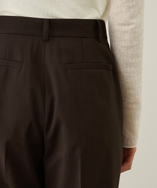 ROPE'(ロペ)の「リネンライクセミフレアパンツ/イージーケア・セットアップ対応(その他パンツ・レディース・ダークブラウン/ベージュ・38/36/40)」の17枚目の写真