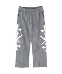 UNKNOWNLONDON/アンノウンロンドン/Dagger Cross Leather Patch Baggy Jogger Patns