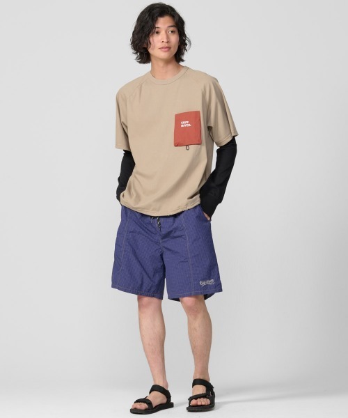 KRIFF MAYER(クリフメイヤー)の「【超接触冷感/UVカット】夏季GO! T(ポケット)(Tシャツ/カットソー・メンズ・ブラック/ブルー/オフホワイト/ベージュ/カラフル/レッド・X-LARGE/LARGE/MEDIUM)」の7枚目の写真