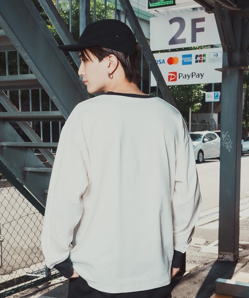 improves（インプローブス）の「ゲームシャツ Vネック ロングスリーブTシャツ（Tシャツ/カットソー・メンズ・ブラック系/ホワイト系1/グレー系1/グレー系/パープル系2/ブラック系2・MEDIUM/LARGE/X-LARGE）」の8枚目の写真
