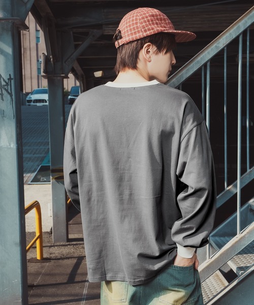 improves（インプローブス）の「ゲームシャツ Vネック ロングスリーブTシャツ（Tシャツ/カットソー・メンズ・ブラック系/ホワイト系1/グレー系1/グレー系/パープル系2/ブラック系2・MEDIUM/LARGE/X-LARGE）」の20枚目の写真