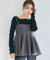 coca(coca) | ペプラムニットキャミソール(キャミソール)