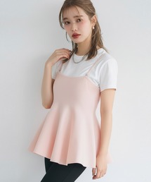 coca（coca）（コカ）の「ペプラムニットキャミソール（キャミソール）」