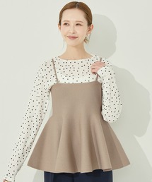 coca（coca）（コカ）の「ペプラムニットキャミソール（キャミソール）」