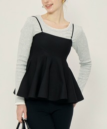 coca（coca）（コカ）の「ペプラムニットキャミソール（キャミソール）」