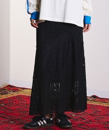 PATCHWORK LACE SKIRT